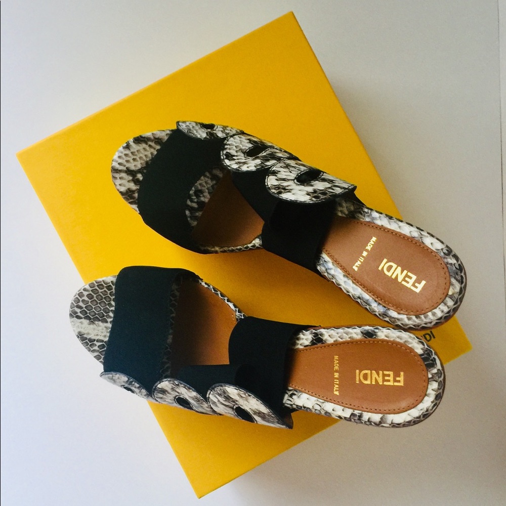 🎉HP🎉FENDI Chunky Platform Heels 🔥RARE - Picture 5 of 15